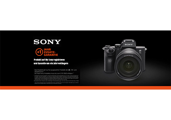 Sony 1 Jahr Zusatz-Garantie gratis