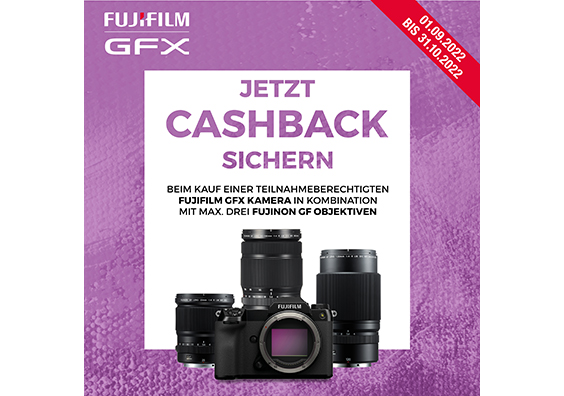 FUJIFILM GFX50S II mit bis zu 1.800 € Hersteller-Cashback